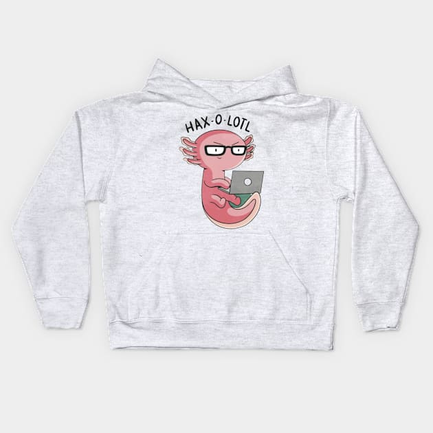 Axolotl Kids Hoodie by Digital-Zoo